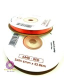 Szatén szalag 6mmx22,86m - Piros