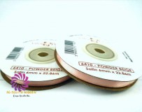 Szatén szalag 6mmx22,86m - Púder Bézs