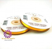 Szatén szalag 6mmx22,86m - Sötét Citromsárga