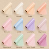 Szegély nélküli organza tekercs 15 cm × 10 m – világos és pasztell árnyalatok