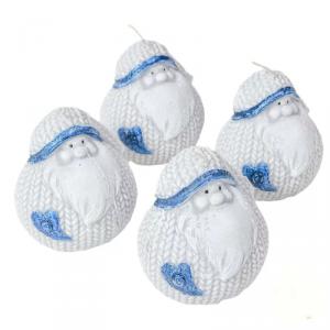 Sztearin Nagy Gömbapó Gyertya 85mm - Kék