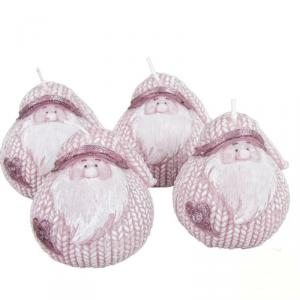 Sztearin Nagy Gömbapó Gyertya 85mm - Mályva