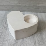 Tömör szív mécsestartó