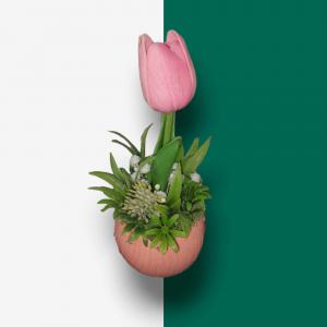 Tulipános asztaldísz 02