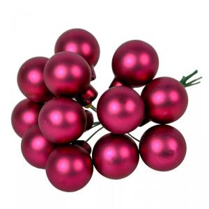 Üveggömb pick 2 cm - Magnólia - Matt 12 db