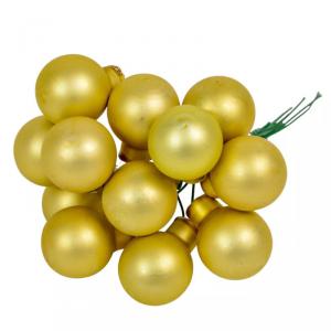 Üveggömb pick 2 cm - Pisztácia - Matt 12 db