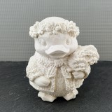 Virágos Kacsa Figura