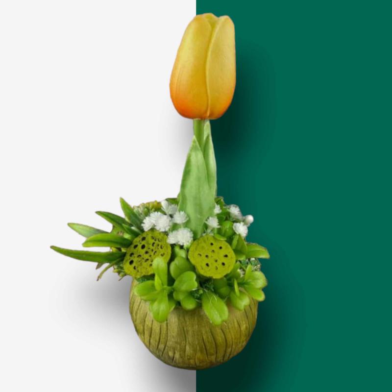 Tulipános asztaldísz