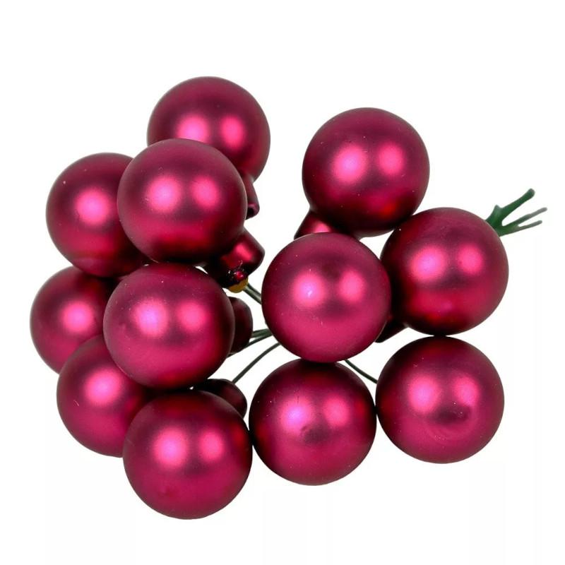 Üveggömb pick 2 cm - Magnólia - Matt 12 db