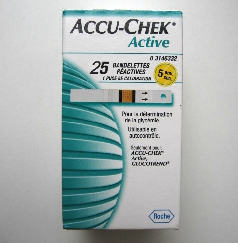 Accu-chek active vércukor tesztcsík 25 db