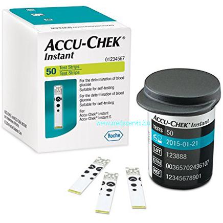 Accu-chek Instant tesztcsík 50db