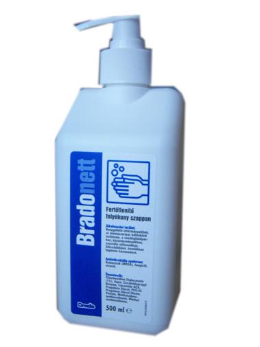 Bradonett fertőtlenítő szappan 500ml pumpás