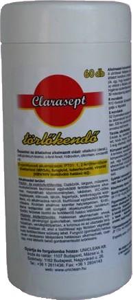 Clarasept törlőkendő 60 db nyitható dobozban
