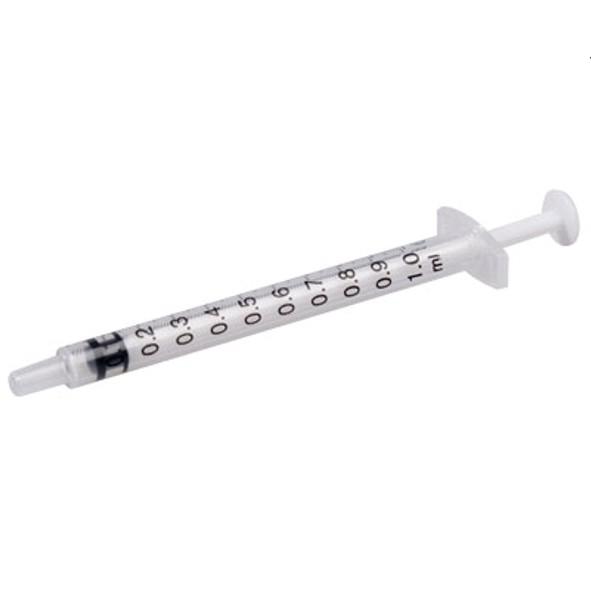 Inzulinos fecskendő tű nélkül 1ml