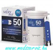 Méry kék tesztcsík 50db