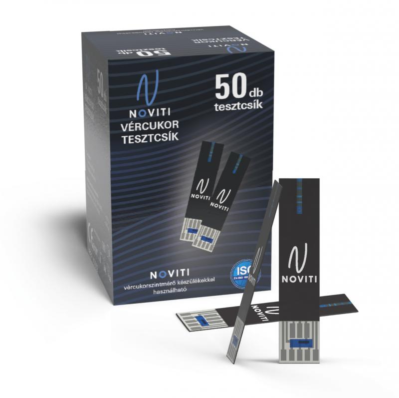 NOVITI/SMART vércukormérő tesztcsík 50 db