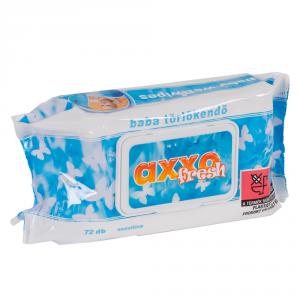 AXXO FRESH baba törlőkendő kupakos 72db