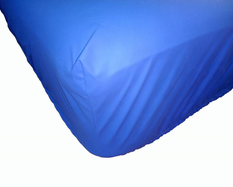Vízhatlan körgumis BP/vetex kék matracvédő lepedő 90 X 200 cm / 25cm
