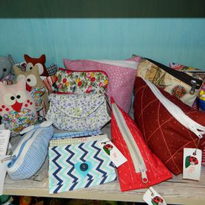 Textil, pamut tartók, tokok, neszeszerek
