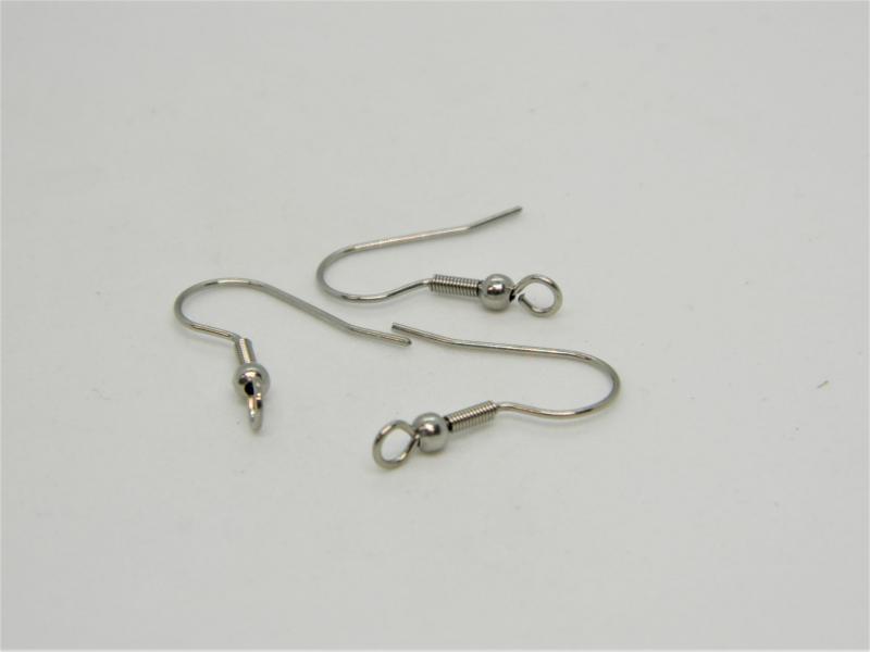 Acél fülbevaló alap szemben karikás