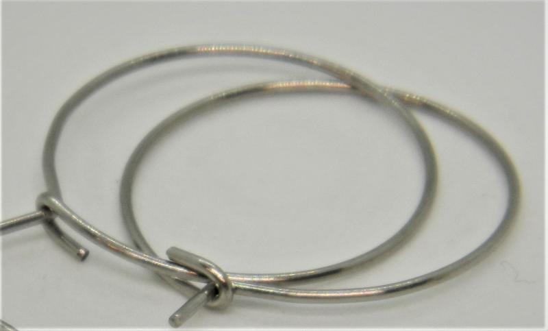 Acél karika fülbevaló 30,35mm