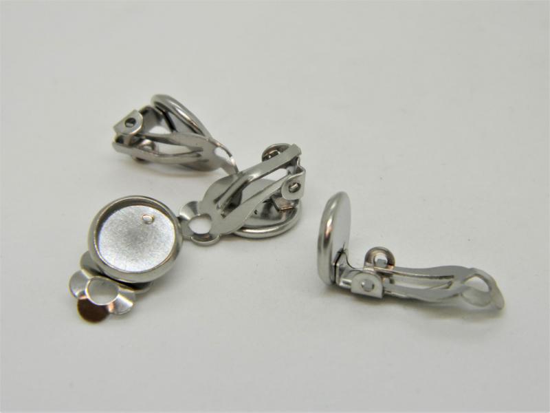 Acél klipsz 8mm alap