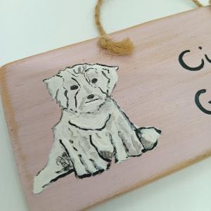 Ajtó kopogtató -kutyás