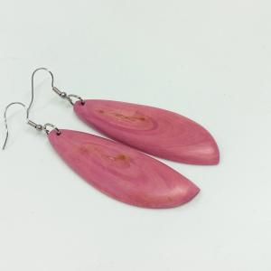 Fa fülbevaló -pinkes