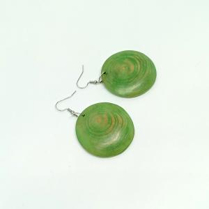 Fa fülbevaló zöldes barna