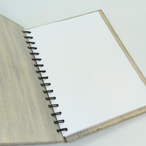 Fa könyv-tűzzománc betéttel