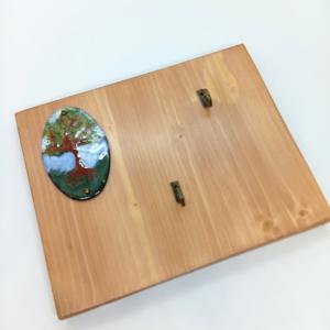 Fali kulcstartó -fa és tűzzománc