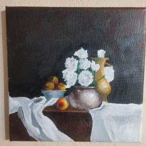 Festmény - Csokor -Csendélet