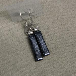 Grafit üveg fülbevaló