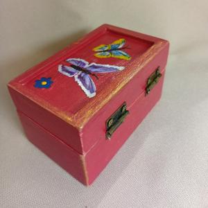 Pillangós mini kincses doboz