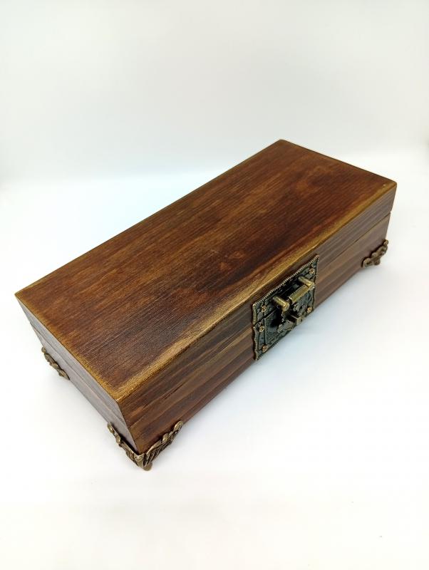 Fa ékszerdoboz-barna