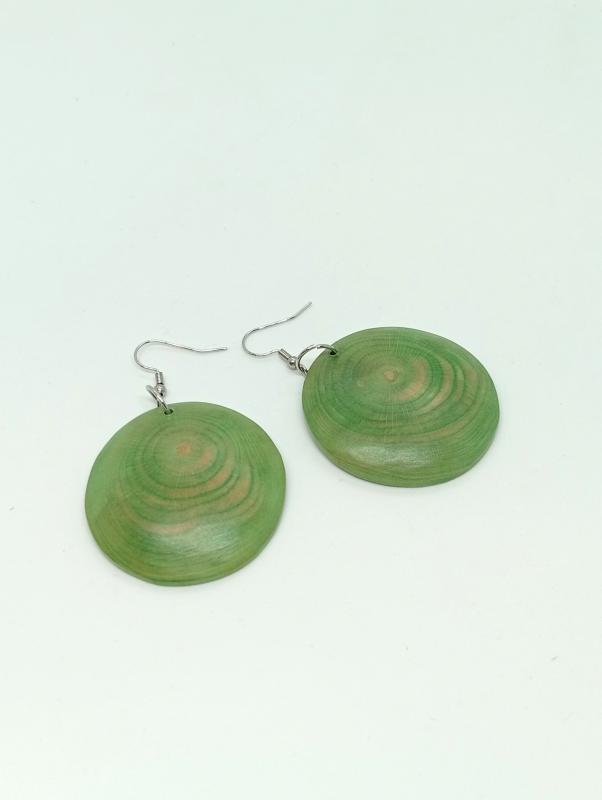 Fa fülbevaló zöldes barna