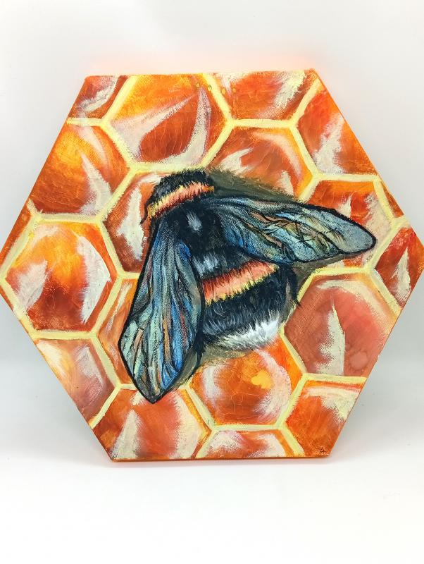 Festmény - Méhecske