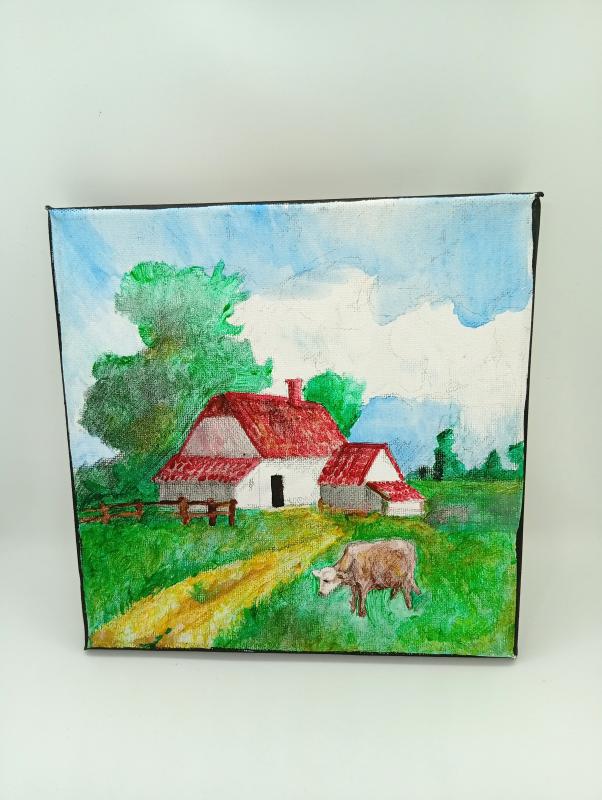 Festmény - Parasztház nyáron