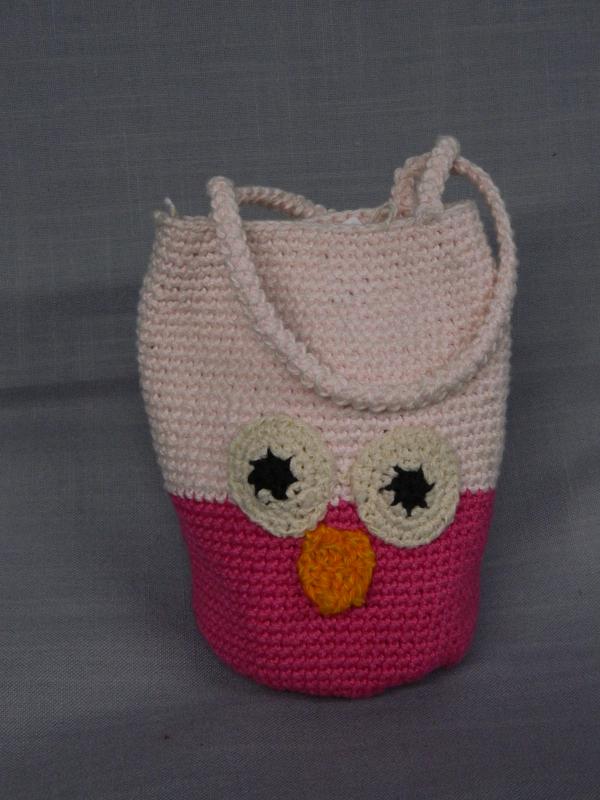 Horgolt lányka kistáska