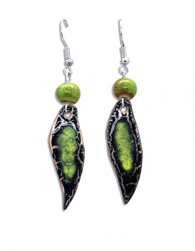 Kígyóbőr mintájú fülbevaló