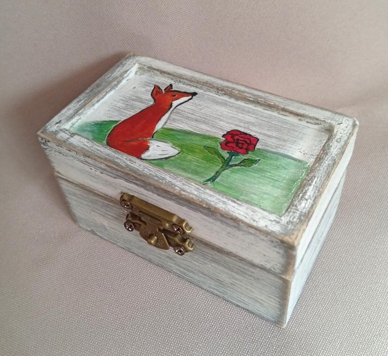 Rókás kincses mini doboz