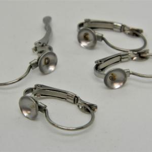 Acél fülevaló alap patent francia kúpos 8mm