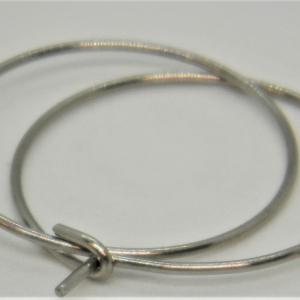 Acél karika fülbevaló 30,35mm