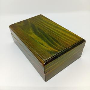 Fa ékszerdoboz-zöld hagyományos