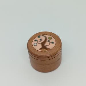 Fa gyűrűs ékszerdoboz-tűzzománc