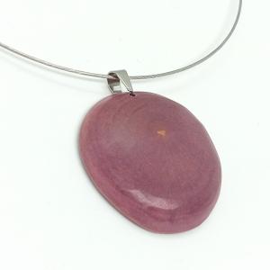 Fa medál -nyaklánc. lila