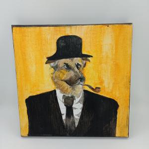 Festmény - Képmás-kalapban