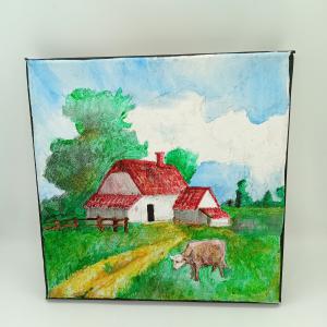 Festmény - Parasztház nyáron