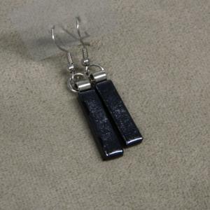 Grafit üveg fülbevaló