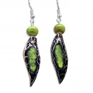 Kígyóbőr mintájú fülbevaló